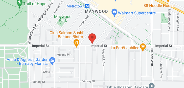 map of 4495 IMPERIAL STREET